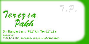 terezia pakh business card